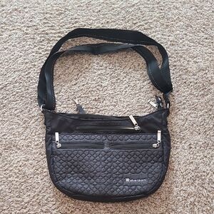 Sherpani Black Quilted Messenger Bag